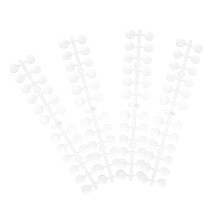 5 Sets Transparent Nail Art Display Tips Chart for Gel Polish Swatch and Manicure Training