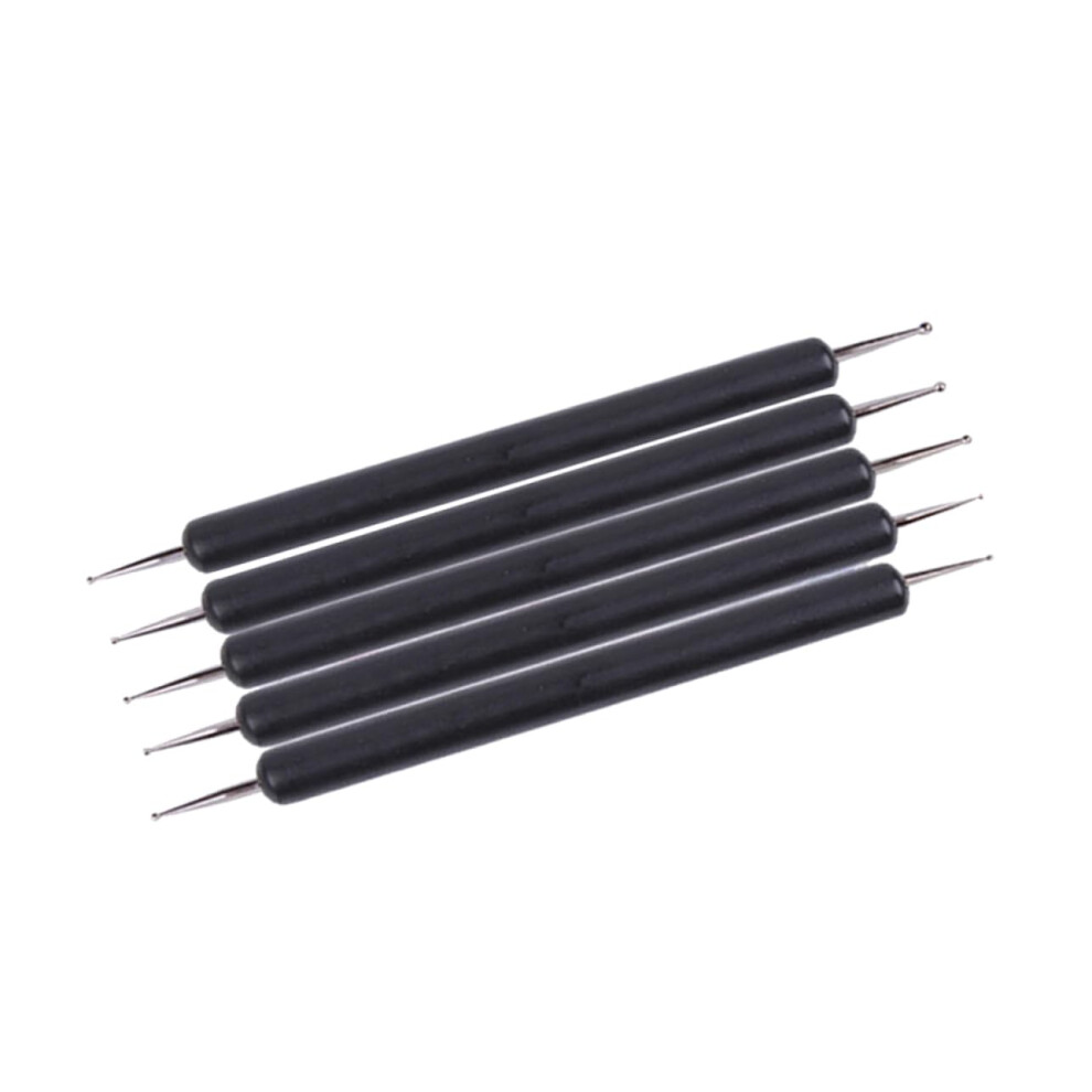 5pcs Nail Art Dotting Tools Set, Double Ended Ball Stylus for Clay Sculpting and Manicure Detailing