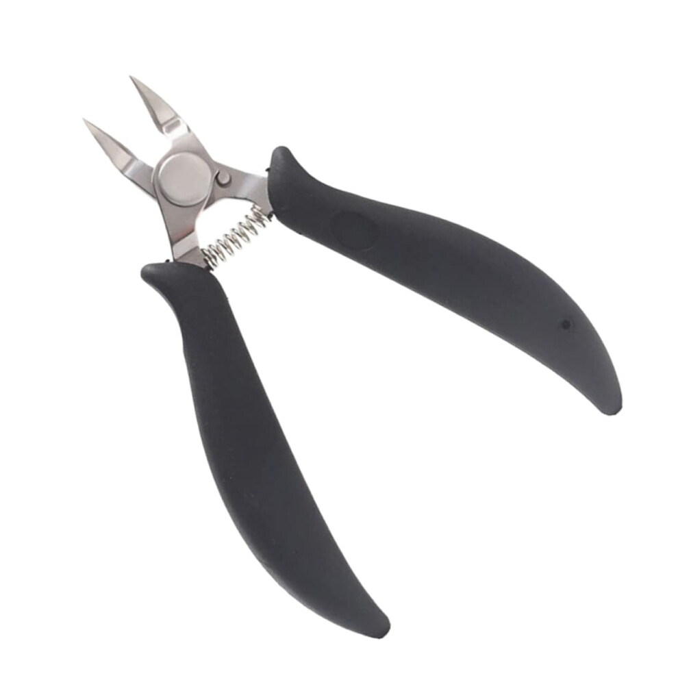 Black Stainless Steel Toenail Clippers For Ingrown And Thick Nails, Ergonomic Grip Nail Nippers