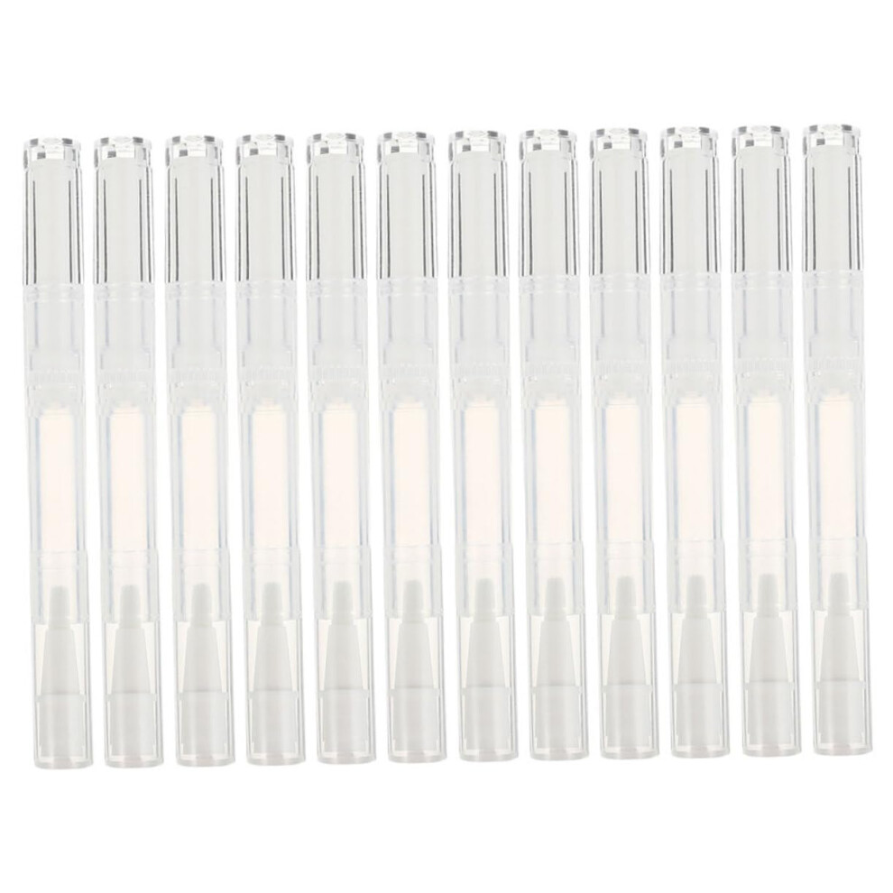 Empty Lip Gloss Tubes and Refillable Cuticle Oil Pens Set 15pcs LeakProof Twist Dispensing Brush