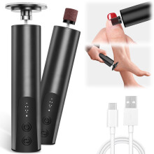 Electric foot care device (with foot vacuum cleaner), portable foot care kit, rechargeable waterproof foot file