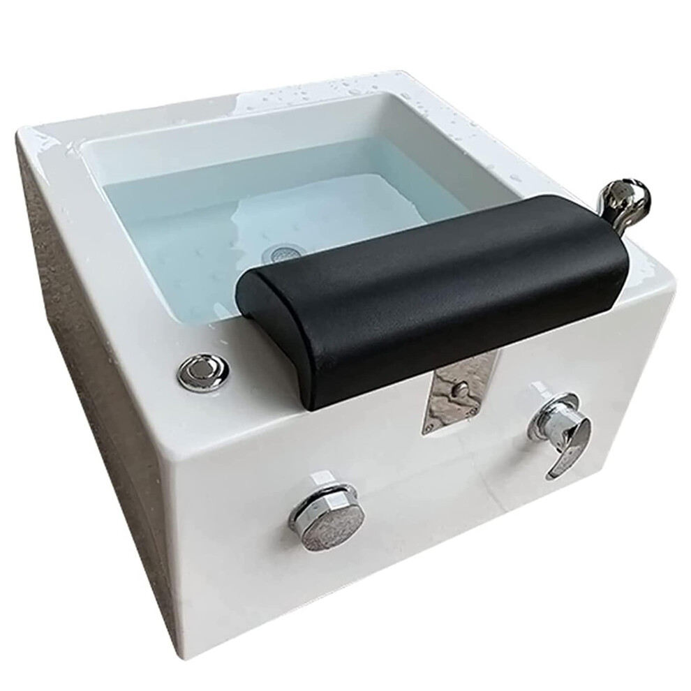 Acrylic Pedicure Foot Spa with Deep Soaking Basin and MultiMode Massage for Home or Salon