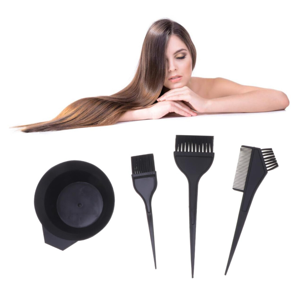 Hair Dyeing Kit with Mixing Bowl and Brushes, NoMess Hair Coloring for Salon and Home Use