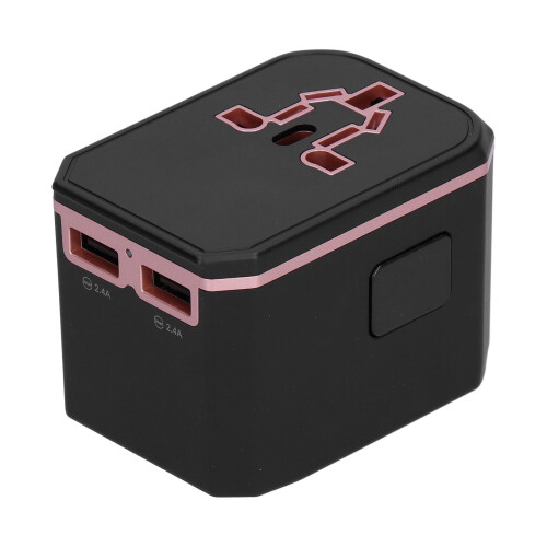 Παγκόσμιος προσαρμογέας ταξιδιού για διεθνή χρήση, φόρτιση USB πολλαπλών θυρών, 2