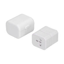 Fire-Retardant Material International Plug Adapter, Travel Companion for Seamless Connections Worldwide, Dual Input Universal Socket for Versatile