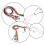 12pcs Nylon Spectacle Frame Holder Sunglasses Eyewear Cord Neck String (Random Color) (Random Style) 4