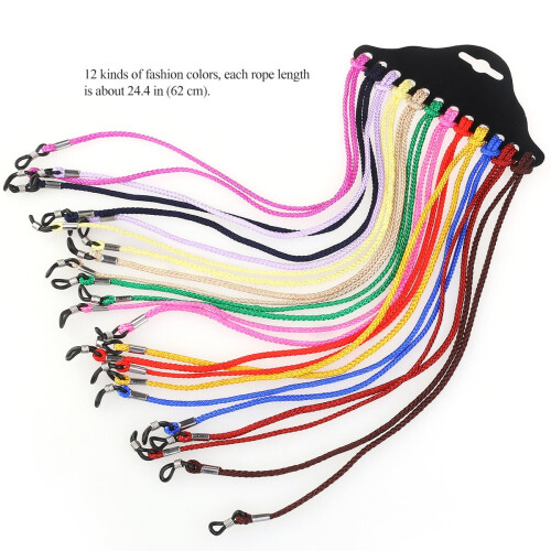 12pcs Nylon Spectacle Frame Holder Sunglasses Eyewear Cord Neck String (Random Color) (Random Style) 2