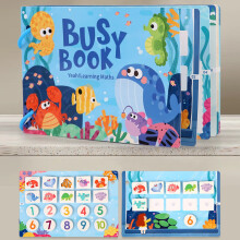 Libri in tessuto lavabili Viflosae per bambini, giocattoli per imparare l'alfabeto, regali portatili per bambini, compatibili con Kabu Book, fino al