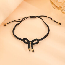 Federra Sweet And Gold Bead Bow Woven Bracelet For Women's Fashion Bracelets Sweet And Versatile Bracelet