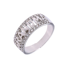 Anello regalo per la festa della mamma, nuovo anello con alfabeto GRANDMA, anello creativo con scritta "Love Mom", regalo per la festa della mamma,