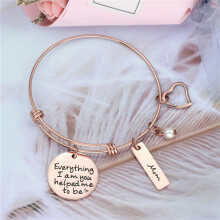 Pulseira YiFudd Day, presente de aniversário para mãe, da filha e do filho, pulseira expansível para mulheres.