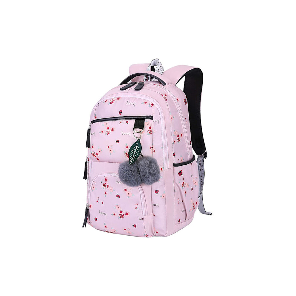 Backpack for Women, College Backpack, Canvas Backpack, School Backpack, Teenage Girl, School Backpack, College Backpack (Pink)