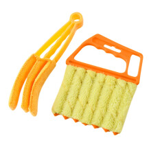 Jacenvly Decoraciones de Nochevieja Liquidación Herramienta de limpieza de persianas Mini cepillo plumero para persianas Cepillo para persianas