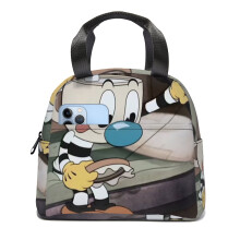 Lancheira Cuphead, marmita reutilizável, lancheira bento, bolsa térmica para escritório, para uso externo, piquenique ou para alimentos quentes e