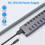 Διαχωριστής USB3.0, 11 θύρες φόρτισης, πολλαπλής διεπαφής HUB με διακόπτη 1