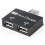 Φορτιστής 4X USB2.0 αρσενικό σε διπλό θηλυκό, διπλής θύρας USB DC5V, διακλαδωτής 3