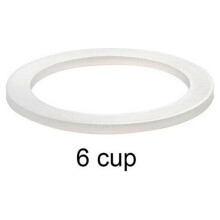 1 guarnizione in silicone bianco da 6 tazze per Moka Express, compatibile con caffettiere da 6 tazze, accessori per macchine da caffè.