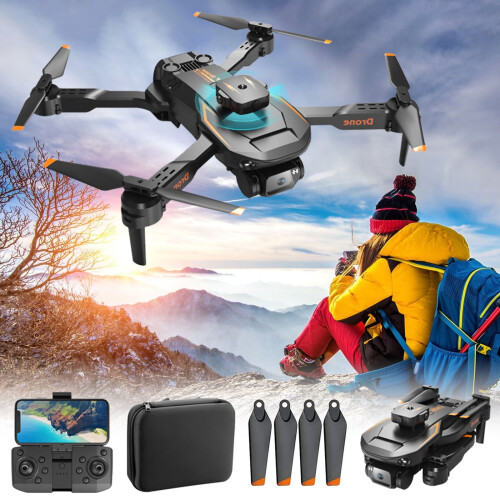 Μίνι Drone για παιδιά, Πτυσσόμενο FPV Drone με Ηλεκτρονική Ρύθμιση Dual1080P WiFi Κάμερα.