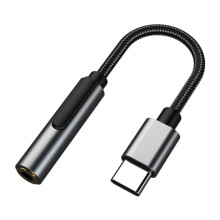 Προσαρμογέας θηλυκού ακουστικού USB τύπου C σε θηλυκό 3,5 mm, καλώδιο USB C σε AUX AUDIO Dongle