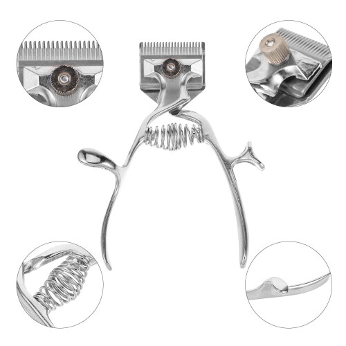 Χειροκίνητη κουρευτική μηχανή Old Fashion Clippers Μηχανή αθόρυβου κουρέματος Ψαλίδι 1