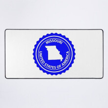 Eine neue Schreibtischunterlage mit Missouri-Briefmarke