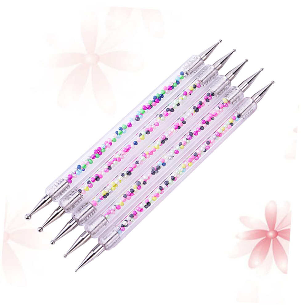 Nail Art Dotting Tool Set with Rhinestone Picker Pen for Precise Manicure Beads Placement