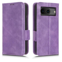 Funda para Google Pixel 8 5G con tapa tipo cartera, tarjetero para 3 tarjetas y soporte de visualización, de piel sintética.