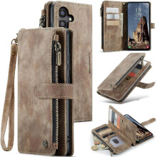 Capa carteira CaseMe compatível com Samsung Galaxy A35 5G, com compartimentos para cartões e janela para documento de identidade, para homens e