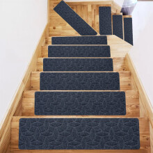 Tapete DcGZvy para escadas, tapetes confortáveis de cor sólida, antiderrapantes, laváveis, para uso interno, decoração para casa, descontos de