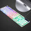 Μηχανικό πληκτρολόγιο USB με οπίσθιο φωτισμό LED, ρετρό γραφομηχανή - διακόπτης RGB - 7