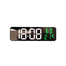Orologio digitale da parete/tavolo a LED con modalità notturna, sveglia, data, temperatura e umidità.
