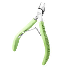 Stainless Steel Cuticle Trimmer with Precise Full Jaw Coverage and Ergonomic NonSlip Grip for Nail Care
