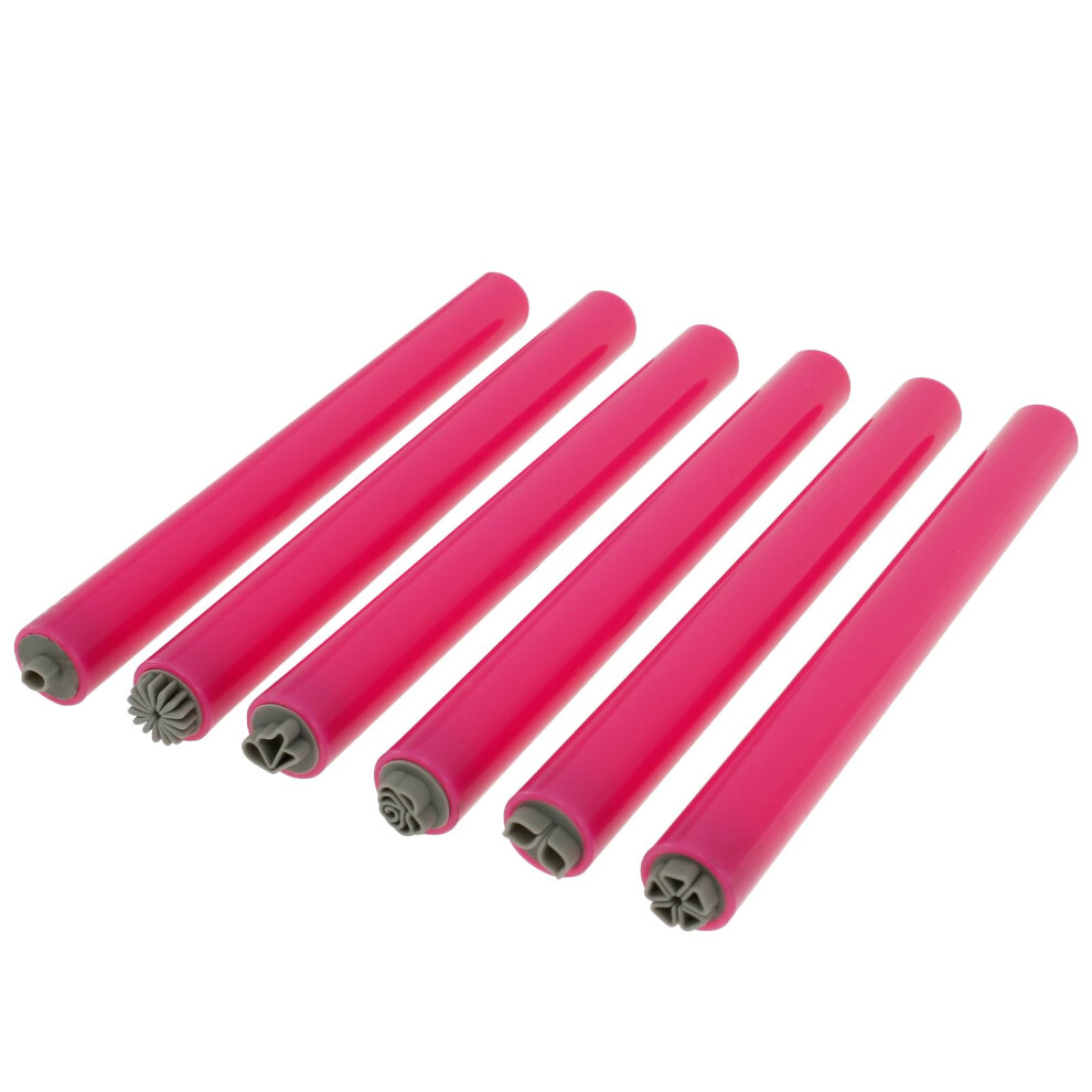 6pcs Nail Art Stamp Pen Set with Different Patterns, DIY Dotting Tools for Beginners, Precise Control