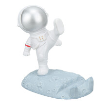Astronauten-Schreibtischdeko: Tischaufsteller mit Astronautenfiguren, einzigartiger glänzender Oberfläche und stabilem Sockel. Vielseitig