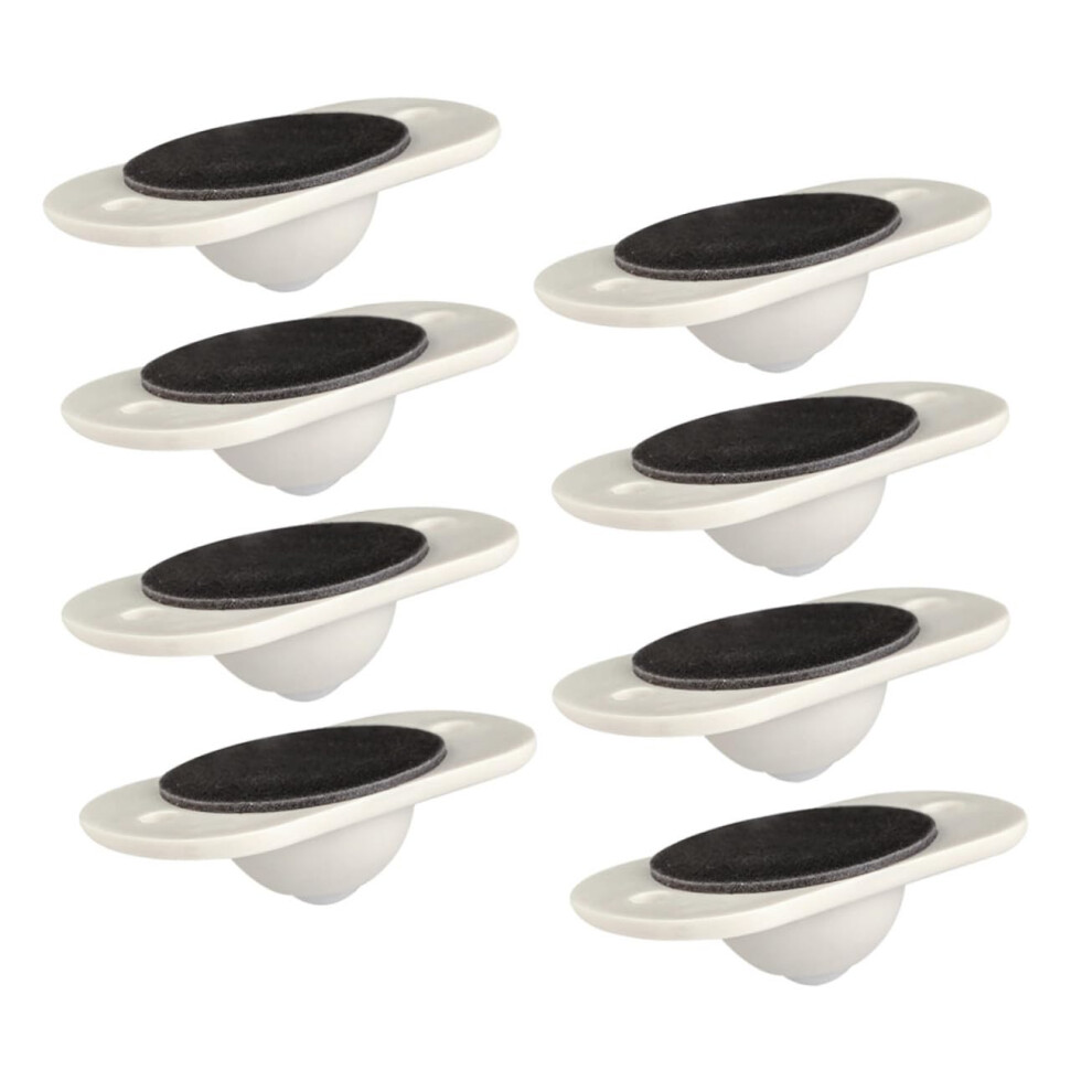 8Pcs Self Adhesive Caster Wheels 360 Rotation For Furniture Storage Boxes Trash Bins Easy Assembly 9044945977646