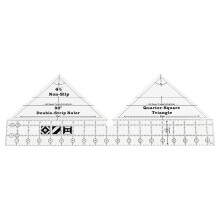 90 Degree Ruler Clear Acrylic Double Strip Quilting Tool Transparent Construction Grids Design Sewing Cutting Easy To Use For Fabric Tailoring