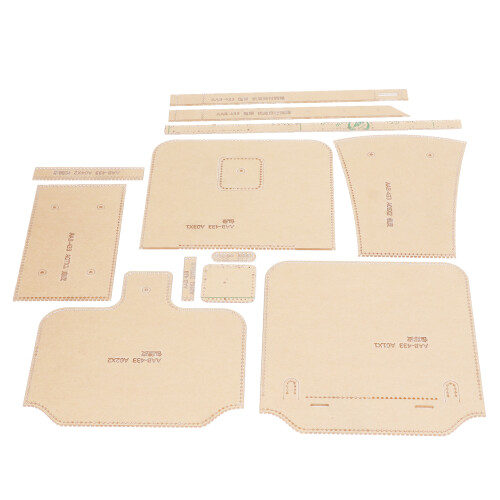 Transparent Template Accurate Stitching Points Reusable Template Clear Acrylic Stencil Durable Acrylic Material Acrylic Wallet Pattern Stencil 1