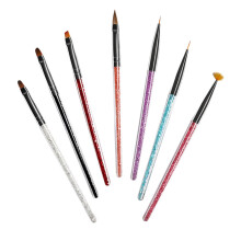 Professional Nail Art Brush Set with Ergonomic Long Handle Drill Pen for Precise Salon Designs