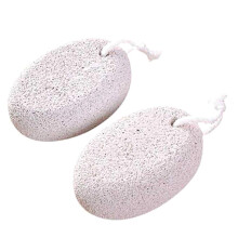 2pcs Natural Stone Foot File Callus Remover for Dead Skin Cracked Heels with Hanging Lanyard