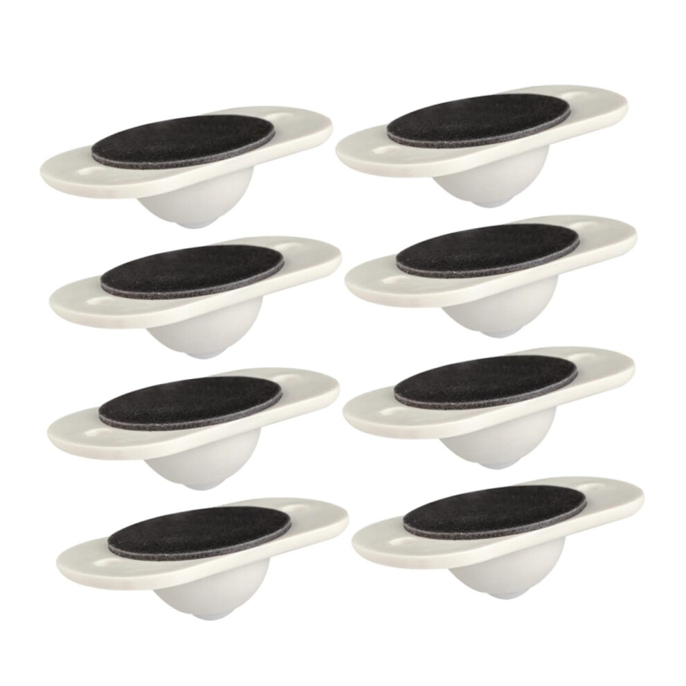 8Pcs Self Adhesive Furniture Swivel Wheels, Wear Resistant Casters For Storage Bins And Trash Cans 9450606567024