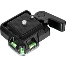Kamera-Camcorder-Stativ-Einbeinstativ-Kugelkopf QR-40 Schnellwechselplatten-Klemmadapter mit Platte Doppelversicherung
