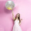 Ziloco 15.75" Confetti Glitters Inflatable Clear Beach Toy Ball 4