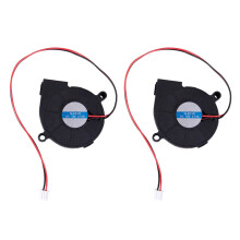 2X Gaothrán Fuaraithe DC Gan Scuab Dubh 5015S12V0.14A 50mm x 15mm