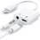 2-i-1 Lightning-splitter hovedtelefonadapter Lightning til 3,5 mm 1