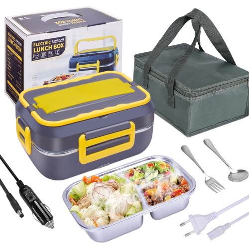 Θερμαντήρας φαγητού Lunch Box, θερμαινόμενο κουτί φαγητού για ενήλικες, φορητός