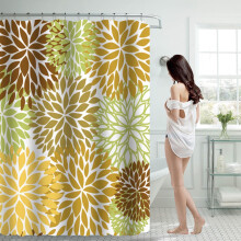 myvepuop Shower Curtain 70x70 Inch with 12 Plastic Hooks, Waterproof & Machine Washable, Quick Dry Blue One Size