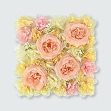 Zriyin Wedding Supplies hoteldecoratie, rozen, pioenrozen, kunstbloemen, muurbloemen, champagneroze