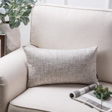 Decoratief sierkussen uit de Phantoscope Texture Faux Linen Series, 30 x 50 cm, beige, 1 stuk
