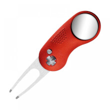 Prettyui Metalen Opvouwbare Golf Divot Vork met Knop Magnetische Balmarker Draagbare Golfvork Spot Golfproducten