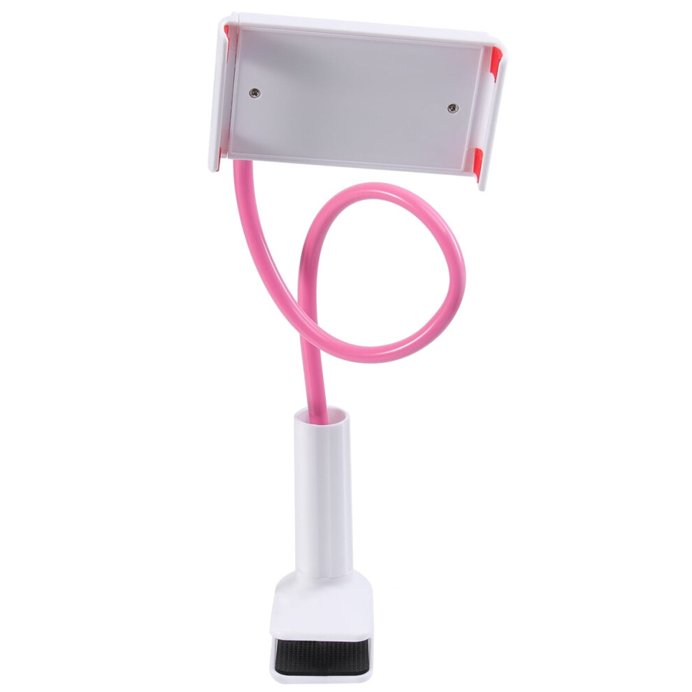 Universal Cell Phone Holder Lazy Bracket Mobile Phone Stand Flexible Gooseneck Long Arm Clip For Smartphone Or Tablet Devices (Pink) Pink 9164030705555